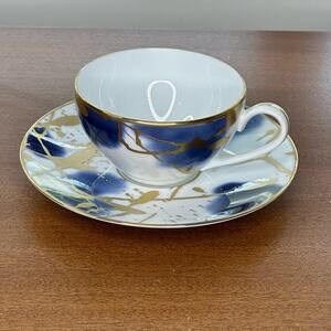 Cup and Saucer in Jubilant Days Gold by Noritake Contemporary Dining